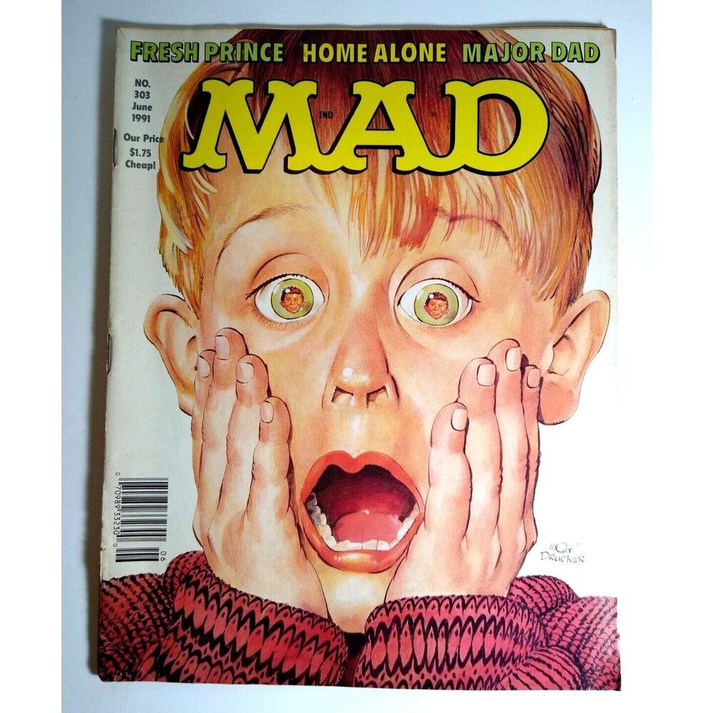 MAD Magazine June 1991 Home Alone Fresh Prince Major Dad TV Show Satire No 303
